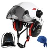 Safety Helmet Hard Hat and Ear Protection, ANSI Z89.1 Approved