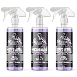 Hoosier Momma 16oz Car Tire Shine - Long-Lasting, High-Gloss Formula Enhances Tires with a Wet-Look Shine - Repels Dirt & Protects Rubber - Easy Spray-On for a Showroom Finish(3-Pack)