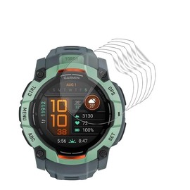6pcs Flexible Hydrogel film for Garmin Instinct 3 / Instinct 3 Solar 50mm Smartwatch HD Clear Soft TPU Screen Protector Gel film Ultra-thin, Automatic Repair