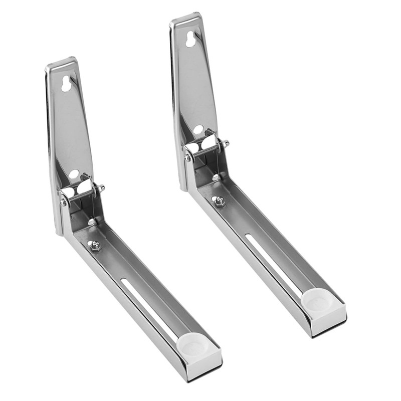 Stainless Steel Microwave Oven Wall Mount Bracket, Foldable Adjustable Shelf