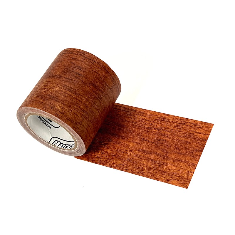 Match 'N Patch Realistic Wood Grain Repair Tape, Mahogany