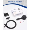 High Pressure Handheld Shower Head VMASSTONE 7-Spray Setting Showerhead Kit