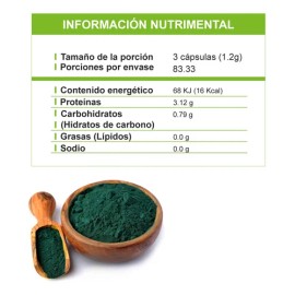 Alga Espirulina De 250 Caps De Best Health Sabor