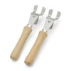 Universal handles, stainless steel grill grate lifter, removable, robust for