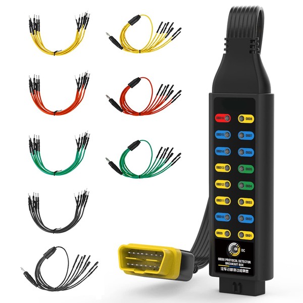 OBD2 Breakout Box OBDII Protocol Detector，OBDII Breakout Box Fault Diagnosis