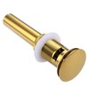 Vanity Vessel Sink Drain, Angle Simple Brass Pop Up Drain