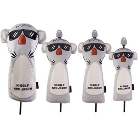 Golf Headcover Driver DR 440cc 460cc Wood Cover FW Utility UT Cover Set of 4 Koala