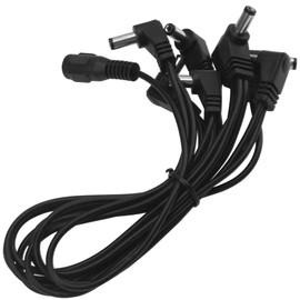 Yootones 2Pcs Daisy Chain Cable Guitar Effect Pedal Power Supply Cable Splitter Adapter for 9V DC Adapter Plug (1 to 8 Way)