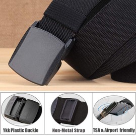 WYuZe Elastic Stretch Belt Mens Outdoor Military Work Hiking Belt Fit Waist 28-50"