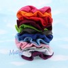 Large Solid Scrunchie - Set of 6 - Dark Grey