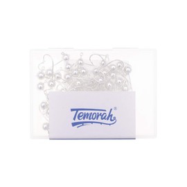 Temorah Fly Tying Jig Heads (plata, 1/60 onzas, 50 unidades)