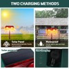 Qualirey 2 Pcs Solar Outdoor Motion Sensor Alarm with Stake