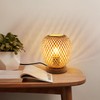 Pheashine Bamboo Table Lamp, Dimmable Wooden Base, Bedside Lamp, E27