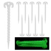 QIANCSJ Pack of 10 Tent Pegs, Tent Pegs, Camping Screws,