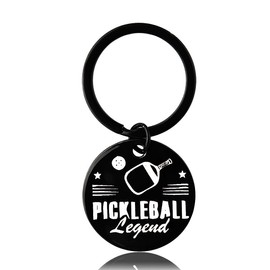 Guqqeuc Best Friend Christmas Pickleball Gifts for Women Men Daughter Son Birthday Christmas Presents for Pickleball Lovers Pickle Ball Gifts for Men Women Pickleball Legend Keyring Gift for Dad Mum