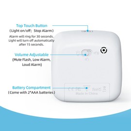 Byttlerom 60-Minute Visual with Night Light, Countdown,Pomodoro with Rainbow Pattern for Kids and Adults Easy Install Easy to Use Blue