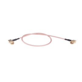 RFaha 2pcs RF Coaxial Coax Assembly SMA Male to RP-SMA Male Right Angle 30cm 12in WiFi Antenna Extension Cable(F127-2)