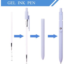 MIUTME Gel Pens, Cool Stuff Aesthetic Office College School Supplies, Teen Girls Gifts Trendy Stuff, Black Ink Cute Pens Birthday Gifts for Women, Back to School Dar