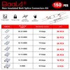 BAALA 150 PCS Non Insulated Butt Connectors Kit,26-8 Gauge Butt