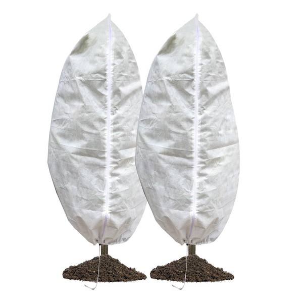 2 Packs Plant Covers Freeze Protection, 47"W X 70"H Large