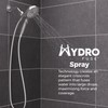 Pfister HydroFuse Handheld Shower Head, Hose Included, Magnetic Docking, 6-Function,