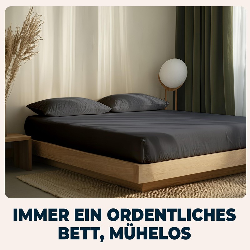 Flowen Fitted Sheet 180 x 200 cm Microfibre Fitted Sheet