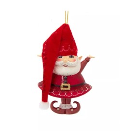 Kurt Adler Glass Santa Elf Ornament