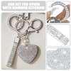 Simocky Key Fob Cover with Heart Keychain, Girly Car Key