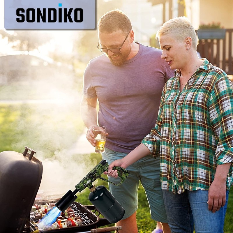 Sondiko Propane Torch Head, Powerful Kitchen Torch for Cooking, BBQ,
