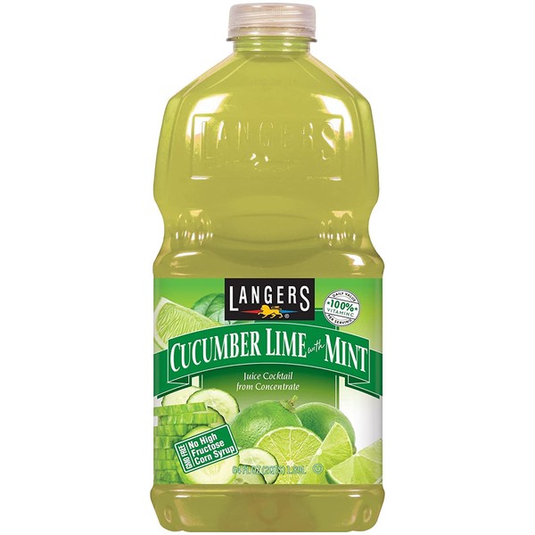 Langers Juice Cocktail, Cucumber Lime With Mint, 64 fl. oz. (Pack Of 8)