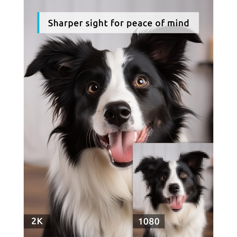 blurams Indoor Security Camera, 2K Pet & Dog Camera with