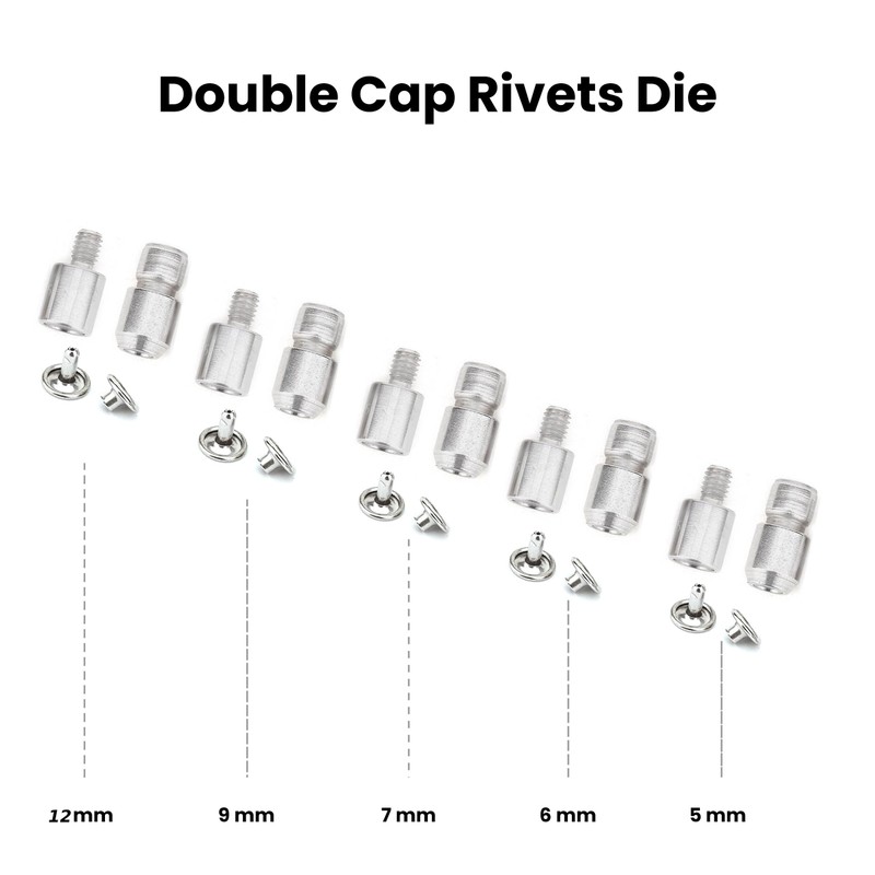 16 pcs Snap button, Rivet, Eyelet, Grommet Install Setting Die