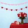 10 Feet Glitter Happy Valentine's Day Banner, No DIY Red