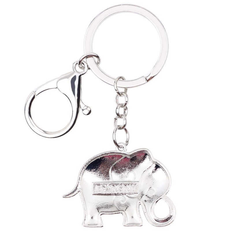 NEWEI Enamel Elephant Key Ring Charms Accessories Key Rings Elephant