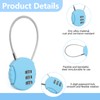 48 Pack Combination Lock 3 Digit Small Combo Luggage Number