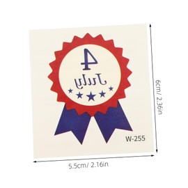 Beavorty 20sheets Temporary Stickers American Independence Day Body Decals for Arm and Face Usa Flag Designs Easy to Apply and Remove Safe for Skin