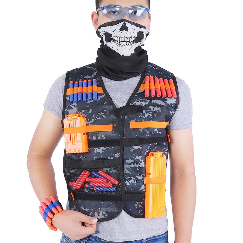 Camouflage Kids Toy Gun Clip Vest Kit Vest Clips Soft