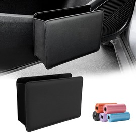 VBGURR 1Pc Car Bin, Rubbish Bin, Car Bins for Front of Car, Foldable Car Trash Can Car Bins for Back of Car Decorations(Black)