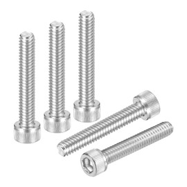 DTGN #8-32x1-1/4 Socket Head Cap Screws Bolts - 50Pack - Good for Road Bicycle, Mountain Bike, Auto, Motorcycle - 304 Stainless Steel Hex Head Metric Screws - Silver