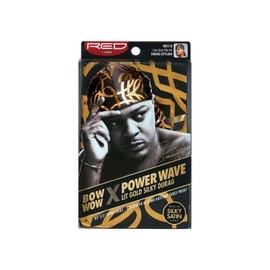 Red by Kiss Bow Wow X Lit Gold Silky Durag Power Wave Durag (Stylish)