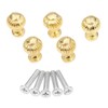 10Pcs Mini Knob Gold Zinc Alloy 0.55"x0.75" Decorative Handle Pull