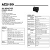 AZ2150-1A-12DE 40A 12VDC 4Pins PCB Power Relay AZ2150-1A-12DEF