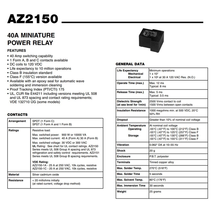 AZ2150-1A-12DE 40A 12VDC 4Pins PCB Power Relay AZ2150-1A-12DEF