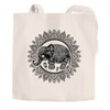 Jute Bag Elephant Mandala Boho Bohamian Ethnic Tribal Ornament Cotton