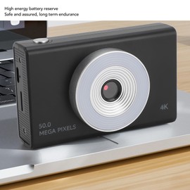 4K Digital Camera for Kids, 48MP Digital Video Camera with 2.4 Inch Screen, 8X Digital Zoom, Anti-Shake, Compact Travel Camera with Fill Light for Students, Teenagers,