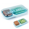 AIDIMMING Large Double Soap Dish, Shampoo and Conditioner Bar Holder