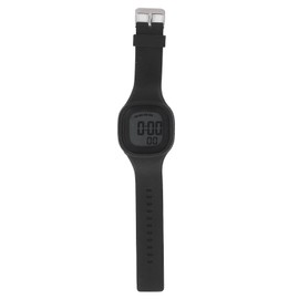 Children Sports Watch Silicone Strap 50m Waterproof 7 Color LED Night Light Kids Watch for 5‑17 Years Old Boys Girls Black