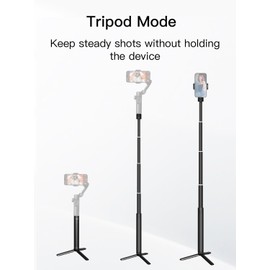 AOCHUAN Gimbal Extension Rod, 29" Extension Pole for DSLR Cameras, Adjustable Selfie Stick with 1/4 Screw Interface, Compatible with a Range of Handheld Gimbal and Other Universal Interface Devices