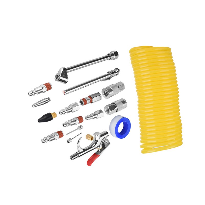 20Pcs Air Compressor Fittings Kit Air Blow Gun Horse Pneumatic