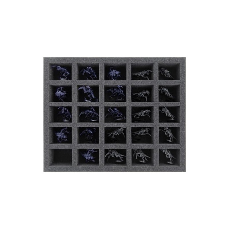 Feldherr FS050A013 Foam Insert Compatible with Tyranids - 25 Compartments